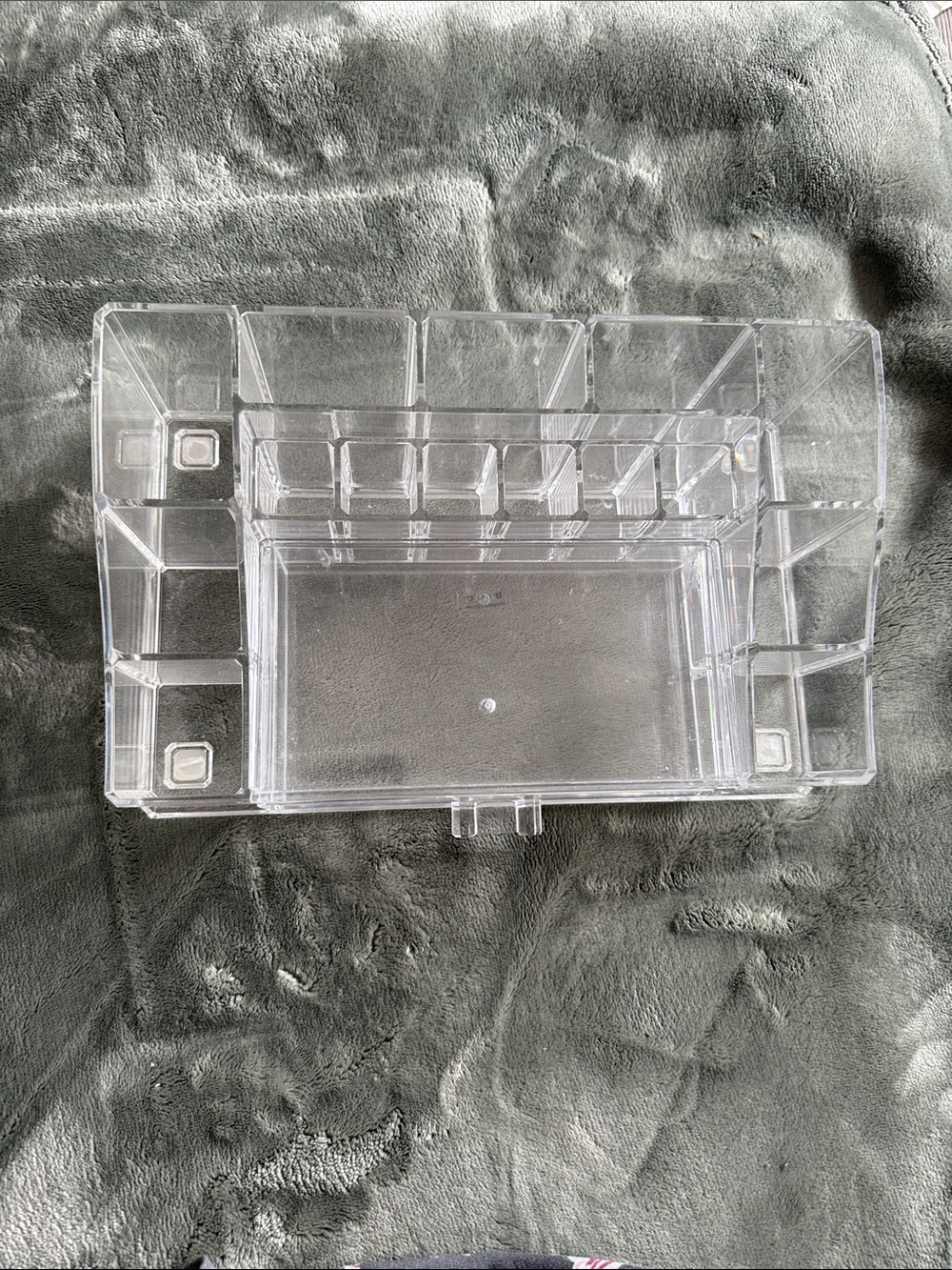 Clear Acrylic Makeup Organizer Tray - Transparent Cosmetic Storage